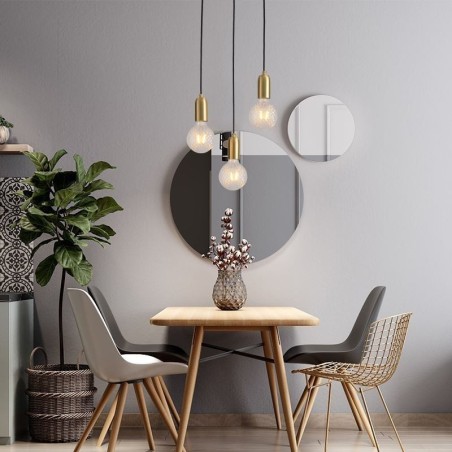 Nordic Brass 3 Pendant Cluster Light Island Creative Minimalist Light Fixture Nordic Brass 3 Pendant Cluster Light Island Creative Minimalist Light Fixture