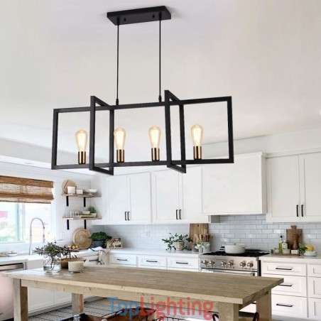 4 Light Pendant Light Industrial Style Lightingway 4 Light Pendant Light Industrial Style Lightingway