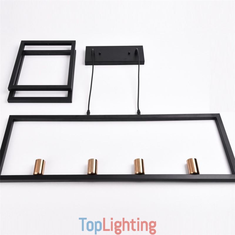 4 Light Pendant Light Industrial Style Lightingway