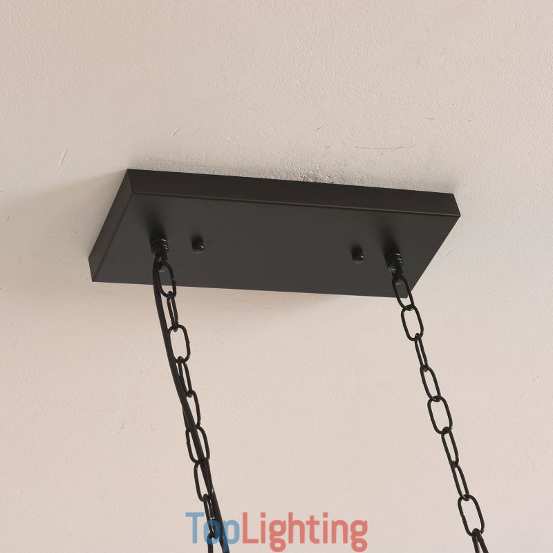 Farmhouse Pendant Lighting Fixture Island Hanging Lights 6 Lights