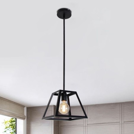 Rustic Farmhouse Pendant Light Industrial Mini Metal Ceiling Light Trapezoidal Shape Island Rustic Farmhouse Pendant Light Industrial Mini Metal Ceiling Light Trapezoidal Shape Island