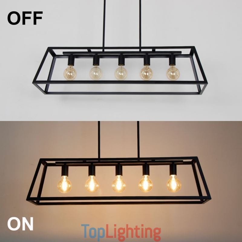 Industrial Metal Pendant Light Trapezoidal Hanging Ceiling Light