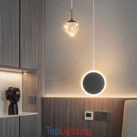 Round Ring Pendant Light Modern Ball Hanging Lamp Round Ring Pendant Light Modern Ball Hanging Lamp
