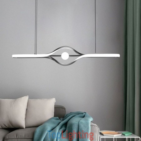 Modern Linear Pendant Light Long Strip Hanging Lamp Modern Linear Pendant Light Long Strip Hanging Lamp