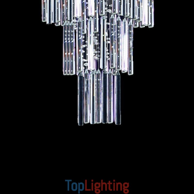 Modern Square Crystal Chandelier Contemporary Elegant Ceiling Light Fixture Duplex Stair