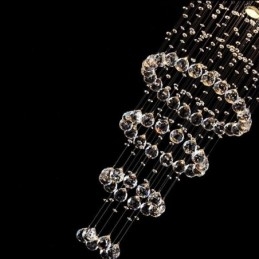 Crystal Chandelier Contemporary Elegant Ceiling Light Fixture Duplex Stair