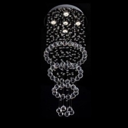 Crystal Chandelier Contemporary Elegant Ceiling Light Fixture Duplex Stair