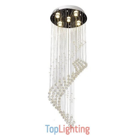 Elegant Crystal Chandelier Raindrop Ceiling Lights Foyer