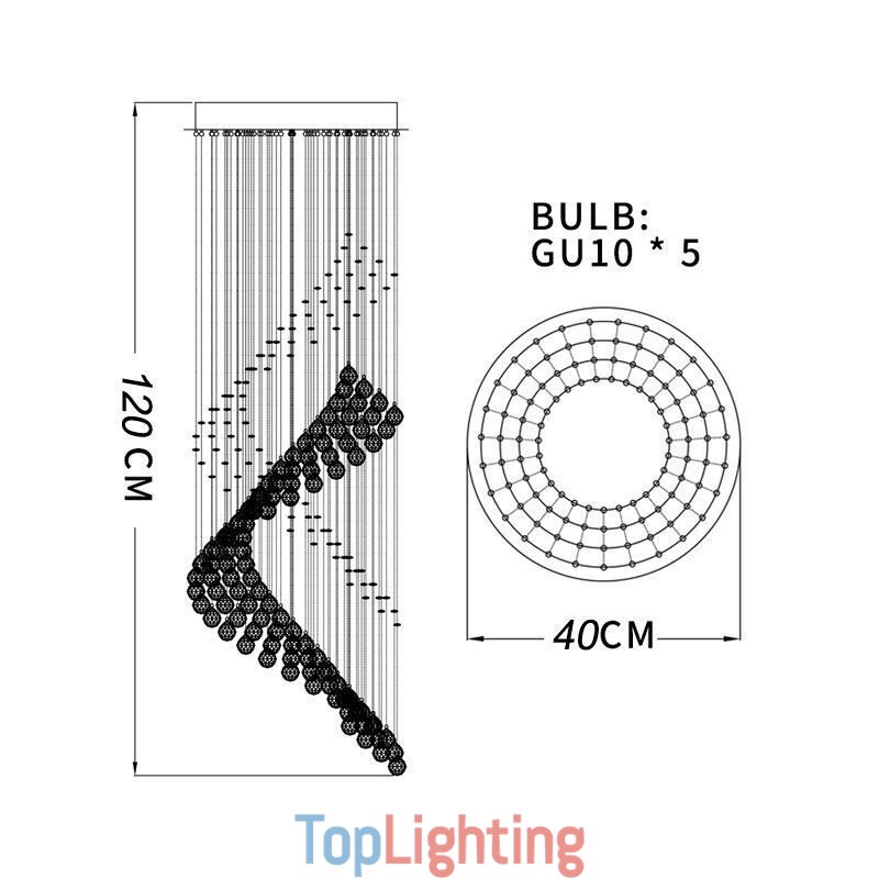 Elegant Crystal Chandelier Raindrop Ceiling Lights Foyer