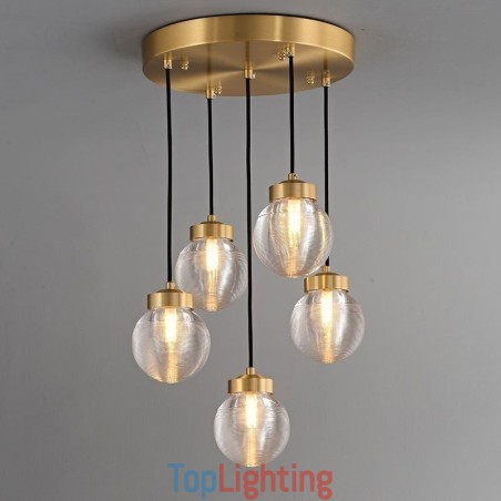 American Cluster Pendant Lamp Light Luxurious Glass Ball Ceiling Light American Cluster Pendant Lamp Light Luxurious Glass Ball Ceiling Light