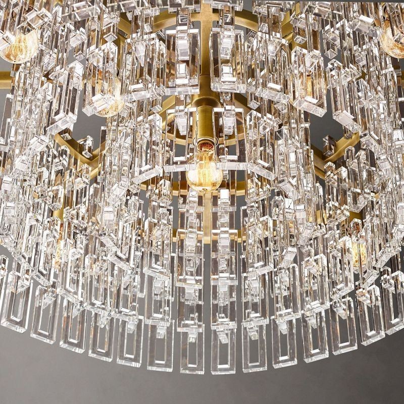 American Ceiling Light Luxury Crystal Pendant Light 60cm
