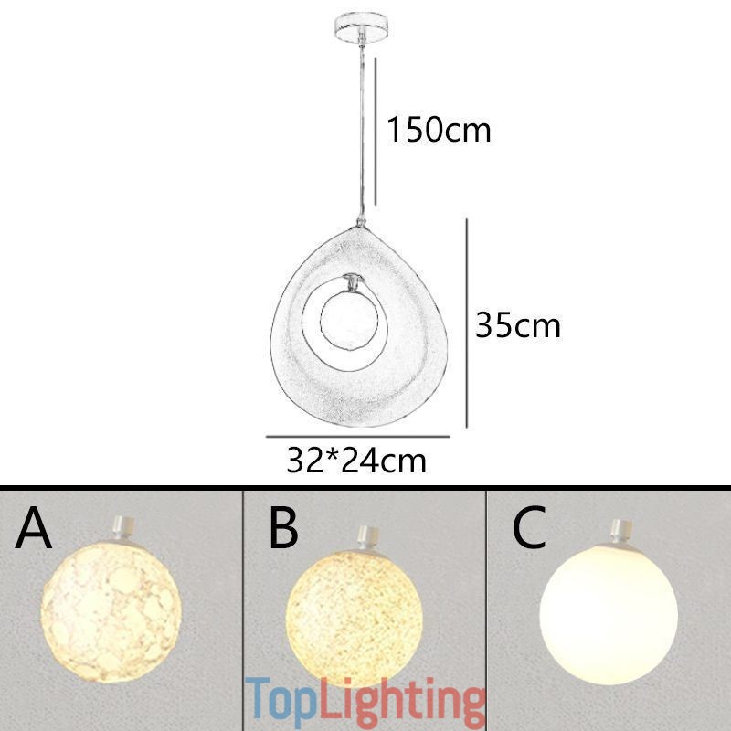 Resin Pendant Light Modern Simple Ceiling Lamp