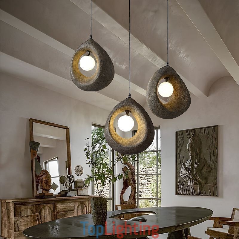 Resin Pendant Light Modern Simple Ceiling Lamp