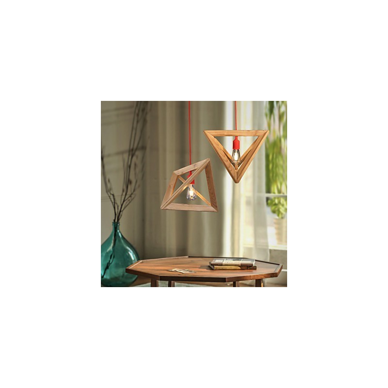 Nordic Wood Chandelier Cafe Clothing Creative Retro Decorative Oak Chandelier