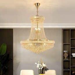 Crystal Pendant Light Modern Duplex Decorative Ceiling Light