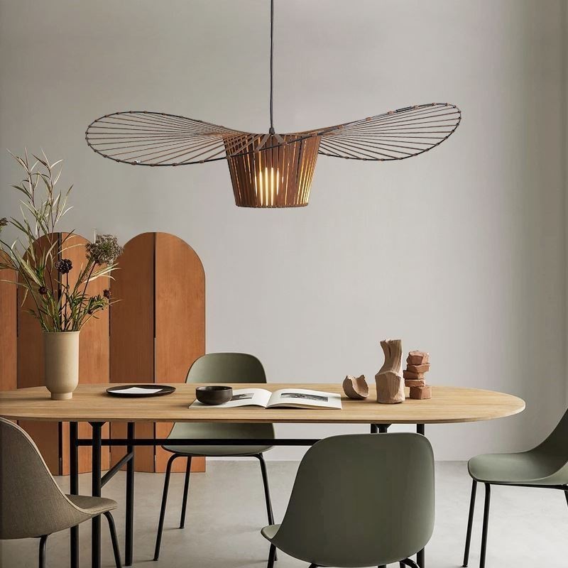 Pendant Light Modern Simple Single Iron Art Hat Shape Ceiling Light