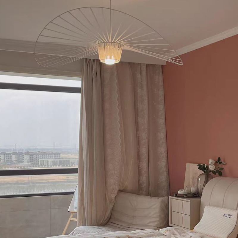 Pendant Light Modern Simple Single Iron Art Hat Shape Ceiling Light
