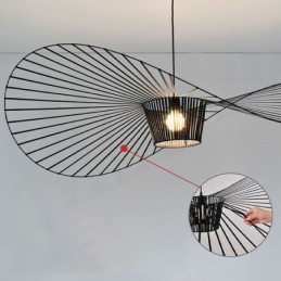 Pendant Light Modern Simple Single Iron Art Hat Shape Ceiling Light