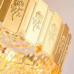 Gold Crystal Pendant Light Elegant Decrative Ceiling Light