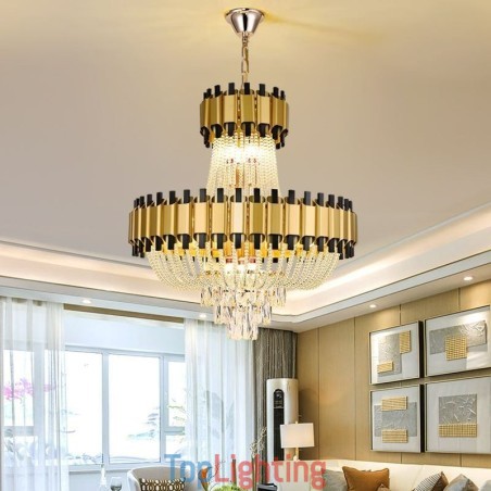 Crystal Pendant Light Gold Luxury Decrative Ceiling Lamp Crystal Pendant Light Gold Luxury Decrative Ceiling Lamp