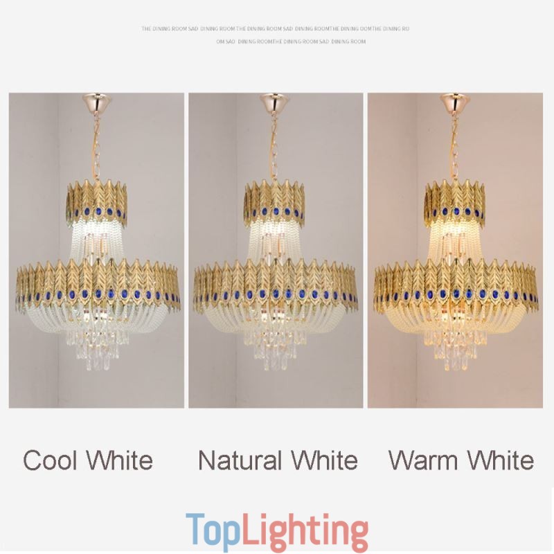 Crystal Pendant Light Luxury Decrative Ceiling Light 60cm