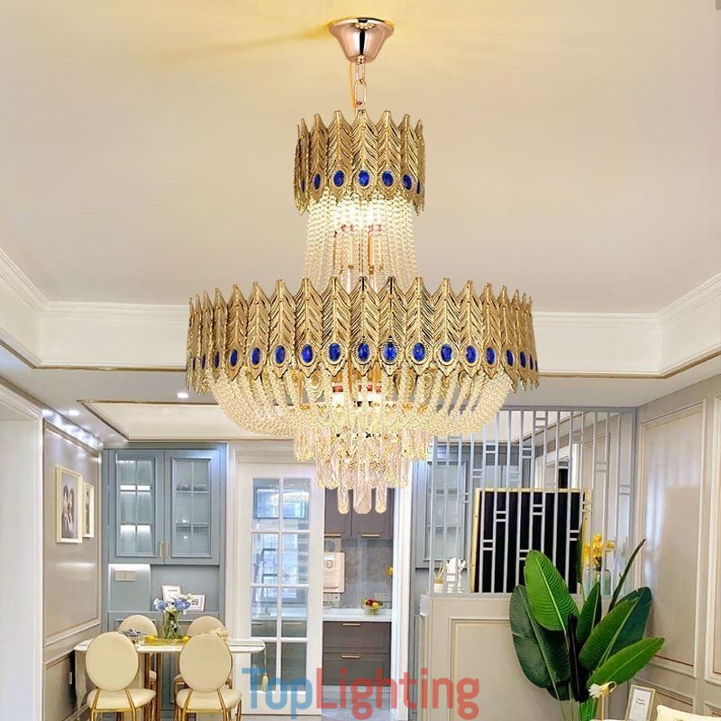 Crystal Pendant Light Luxury Decrative Ceiling Light 60cm