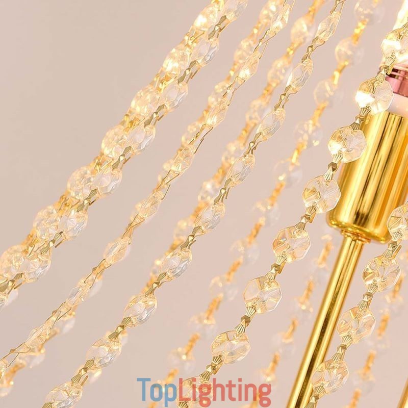 Crystal Pendant Light Sophisticated Luxury Decrative Hanging Light 80cm