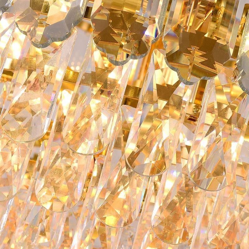 Crystal Pendant Light Four Layers Luxury Decrative Ceiling Light 80cm