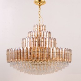 Crystal Pendant Light Four Layers Luxury Decrative Ceiling Light 80cm