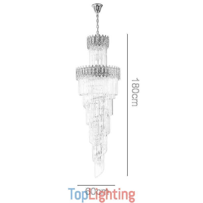 Gold Crystal Pendant Light Electroplated Gold Phoenix Tail Lampshade Ceiling Light