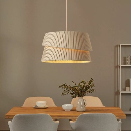 Pendant Light French Cream Style Double Layer Fabric Lampshade Ceiling Lamp Pendant Light French Cream Style Double Layer Fabric Lampshade Ceiling Lamp