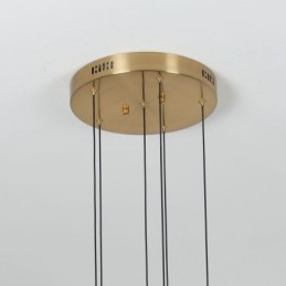 Pendant Light Copper Crystal Column Cluster Ceiling Light