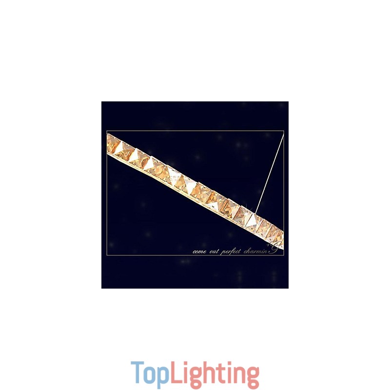 Crystal Pendant Light Lighting Lamps Modern Fixtures Amber K9 Crystal Round Single Ring 30CM