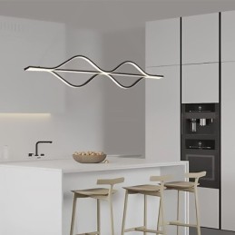 Pendant Minimalist Light Wave Ceiling Light