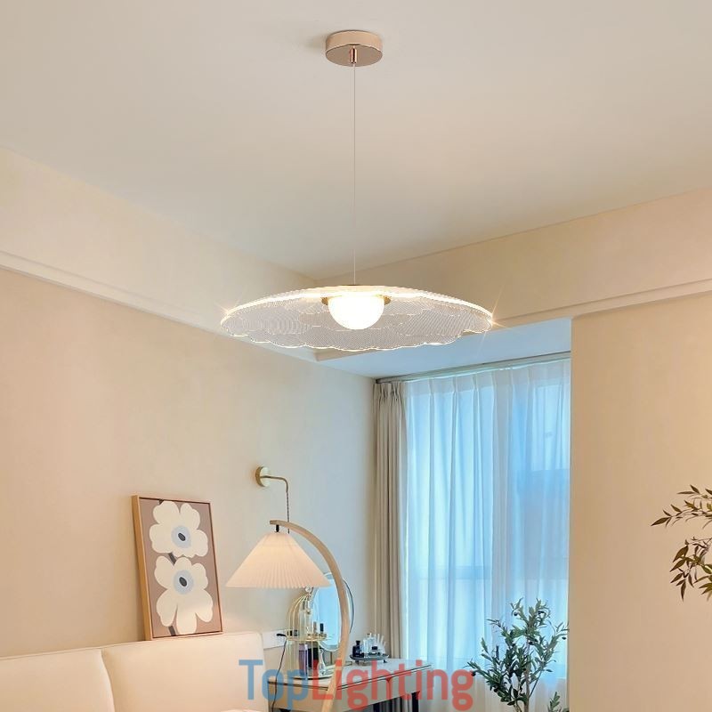 Pendant Light Acrylic Flower Pan Ceiling Light