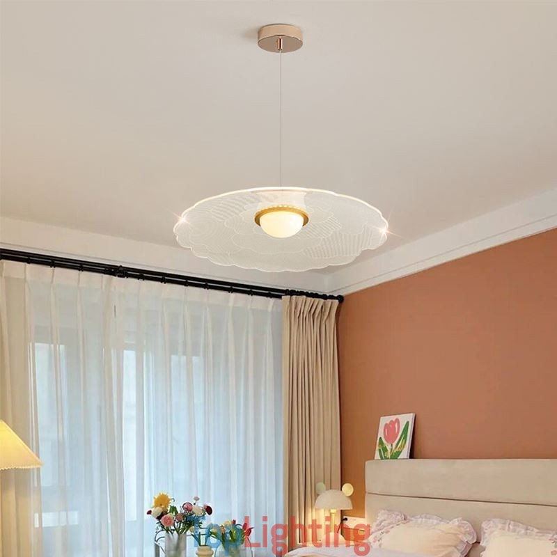 Pendant Light Acrylic Flower Pan Ceiling Light