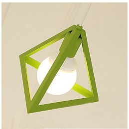 Lantern Mini Style Painting Metal Chandelier