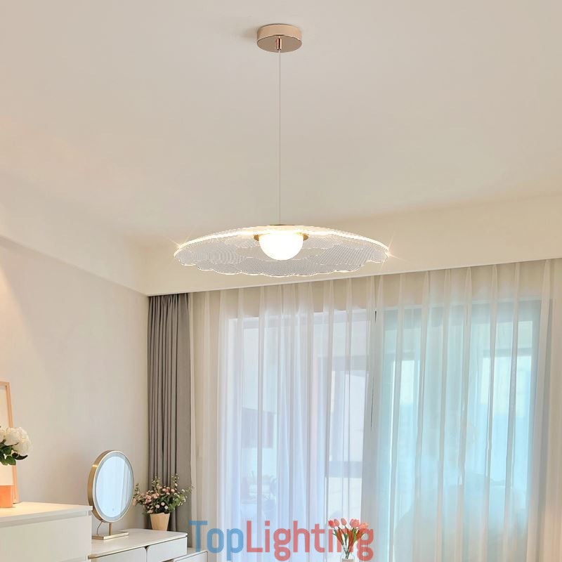 Pendant Light Acrylic Flower Pan Ceiling Light