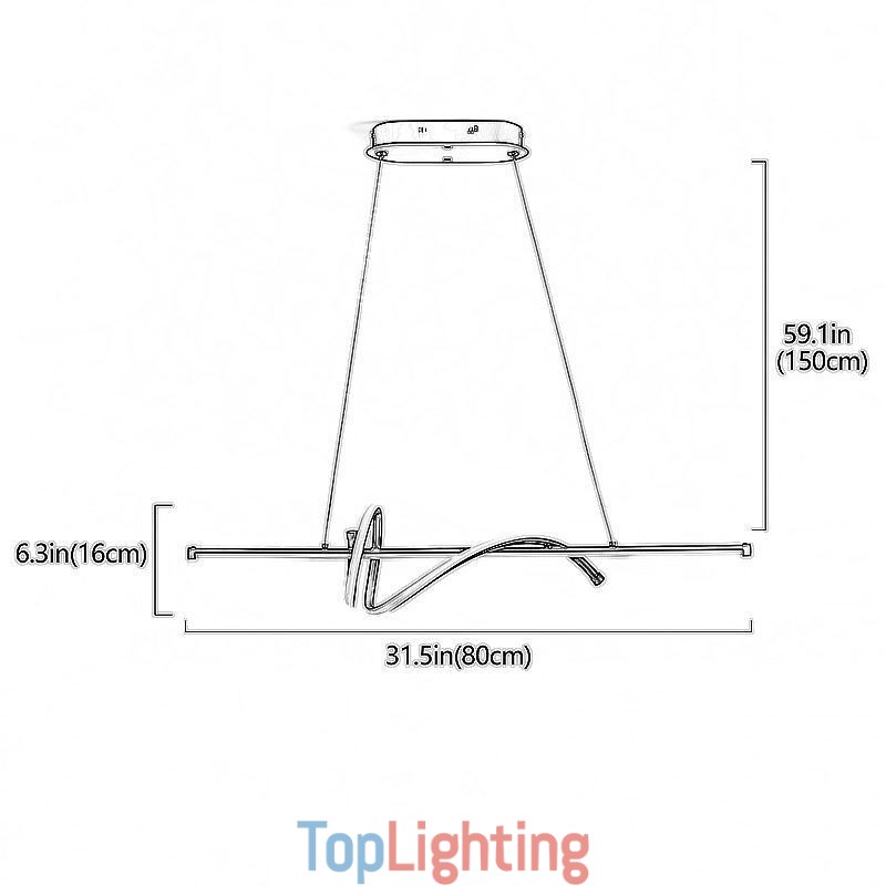 Pendant Light Minimalist Short Wrap Ceiling Light