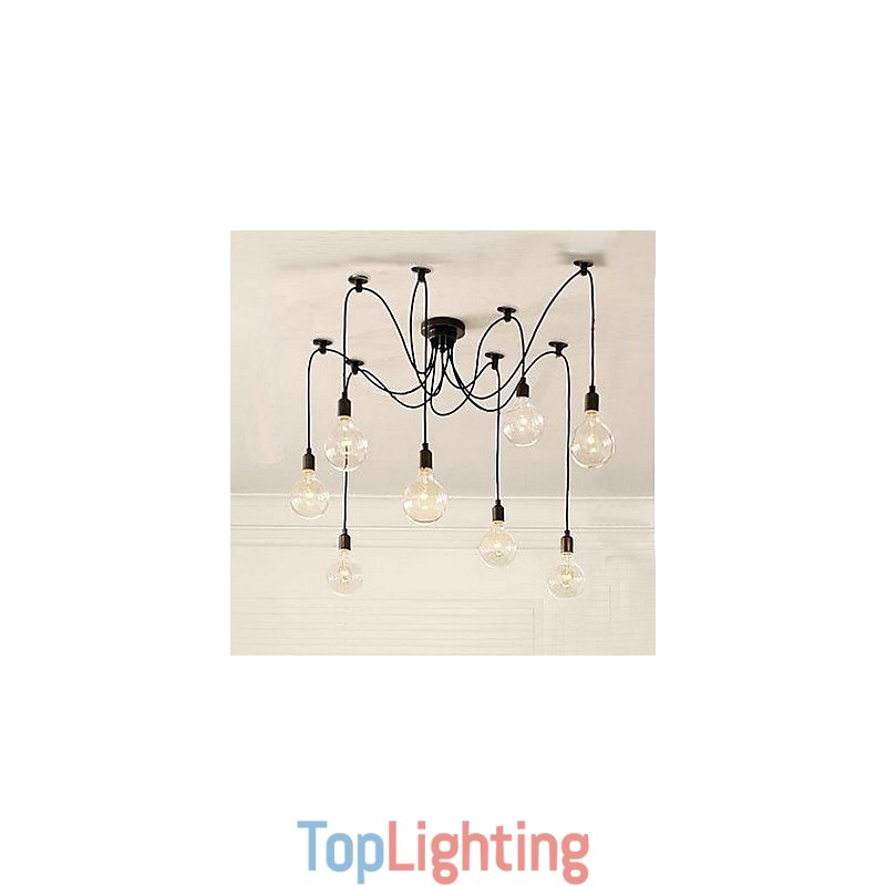 Bulb Chandelier Rural Contracted Style Of North America