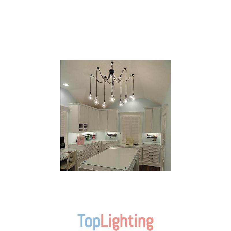 Bulb Chandelier Rural Contracted Style Of North America