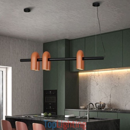 Ceiling Light Wrought Iron U shaped Pendant Light 90° Rotating Shade Ceiling Light Wrought Iron U shaped Pendant Light 90° Rotating Shade