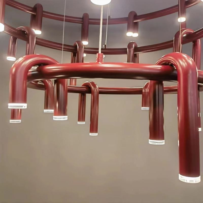 Ceiling Light Modern Nordic Duplex Building Circular U shaped Pendant Light