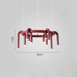 Ceiling Light Modern Nordic Duplex Building Circular U shaped Pendant Light