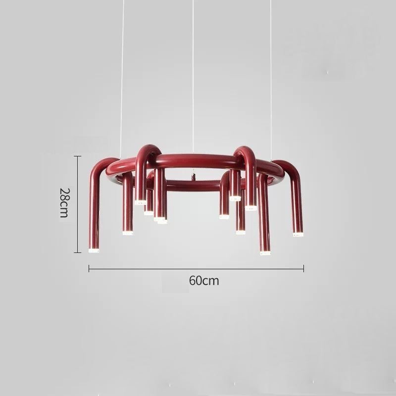 Ceiling Light Modern Nordic Duplex Building Circular U shaped Pendant Light