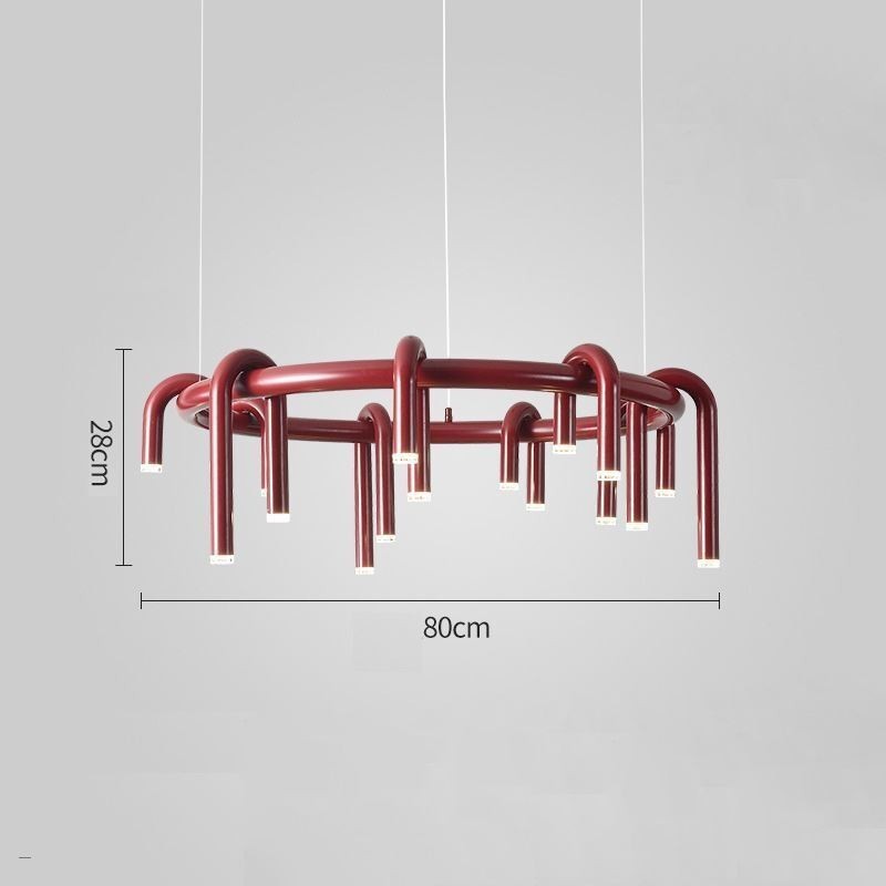 Ceiling Light Modern Nordic Duplex Building Circular U shaped Pendant Light