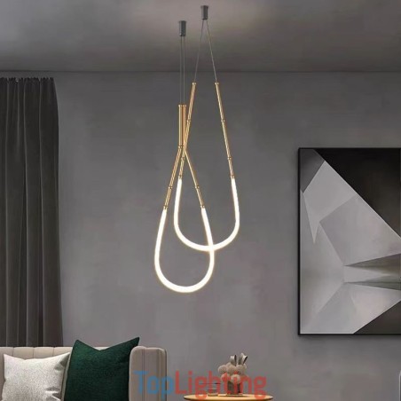 Pendant Light Creative Line Bamboo Ceiling Light Black Gold Pendant Light Creative Line Bamboo Ceiling Light Black Gold
