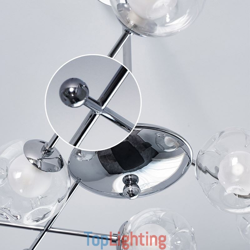 Glass Pendant Light European Style Simple Magic Beans Ceiling Light