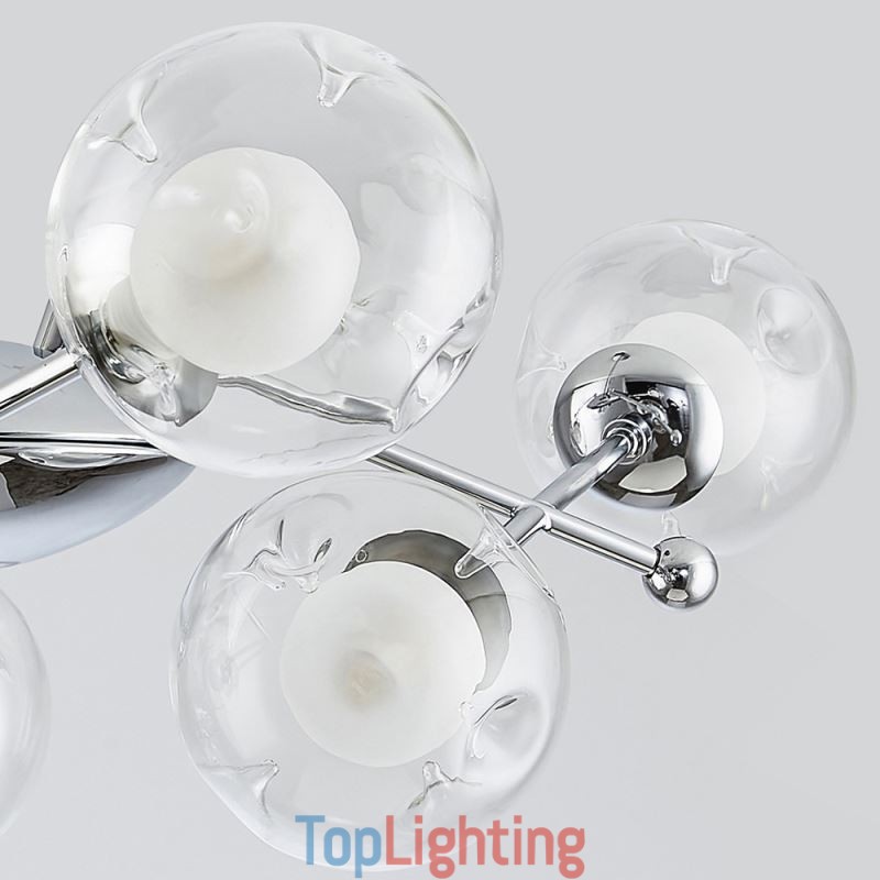 Glass Pendant Light European Style Simple Magic Beans Ceiling Light