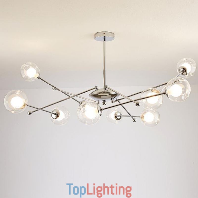 Glass Pendant Light European Style Simple Magic Beans Ceiling Light